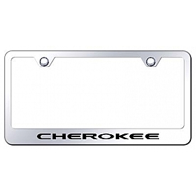 Automotive Gold License Plate Frame - Silver Stainless Steel - LFCHEEC