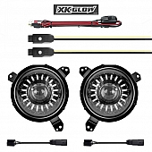 XK Glow Headlight Assembly Set Of 2 - XK-7IN-JP-KIT-JL