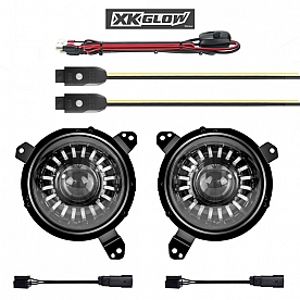 XK Glow Headlight Assembly Set Of 2 - XK-7IN-JP-KIT-JL