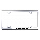 Automotive Gold License Plate Frame - Silver Stainless Steel - LFWINTEC