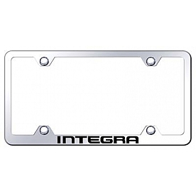 Automotive Gold License Plate Frame - Silver Stainless Steel - LFWINTEC