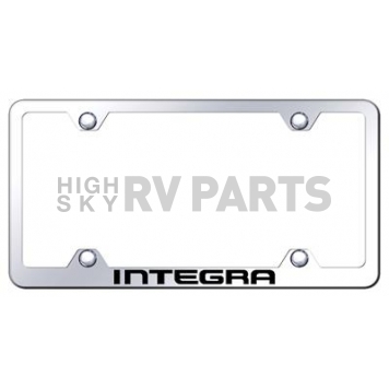 Automotive Gold License Plate Frame - Silver Stainless Steel - LFWINTEC