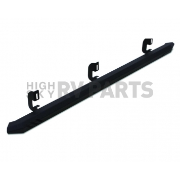 Lund International Rocker Panel Guard - Black Flat Textured Powder Coated Steel - 26410014