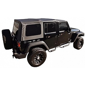 Rampage Soft Top - Black Diamond Standard Top Sailcloth Fabric - 99935