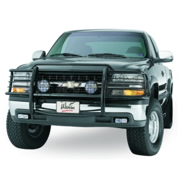 Westin Automotive Grille Guard 1-1/2 Inch Black Powder Coated Steel - 400185-1