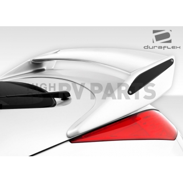 Extreme Dimensions Spoiler - 1 Piece Primered Fiberglass Black - 107696-1