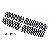 Paramount Automotive Grille Insert - Polished Aluminum 4 Millimeter Horizontal Style - 320105