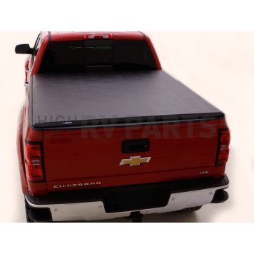 Lund International Tonneau Cover Hard Folding Black Matte Aluminum/ Vinyl - 969356