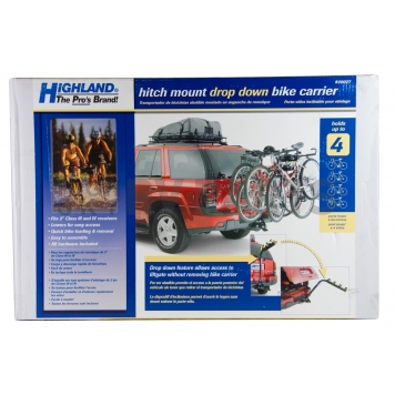 Highland Bike Rack - 4 Bikes Receiver Hitch Mount - 1370500-1