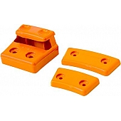 Daystar Liquid Storage Container Mount - Painted Plastic Orange - KU76148AG