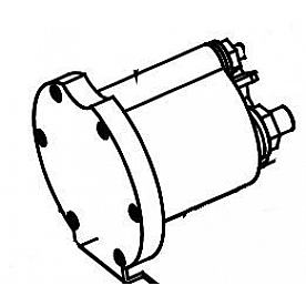 Meyer Products Snow Plow Motor Solenoid 12 Volt 4 Leads Black - 05028