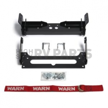 Warn Industries Snow Plow - Straight Blade Front Mount 66 Inch For Side By Side UTV - 97340P66-2