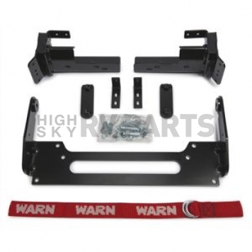 Warn Industries Snow Plow - Straight Blade Front Mount 66 Inch For Side By Side UTV - 97420P66-2