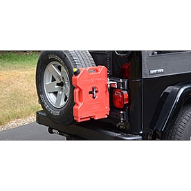 MOR/ryde Liquid Storage Container Mount - Red Rear Tire Rack - JP54-023