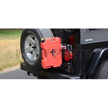 MOR/ryde Liquid Storage Container Mount - Red Rear Tire Rack - JP54-023