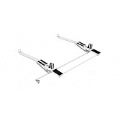 KargoMaster Ladder Rack - Covered Utility Steel Full Roof Gutter Mount - 4NHS0D
