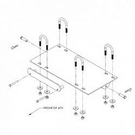Kolpin Snow Plow Mount - Underside of ATV Chassis Mount - 151570