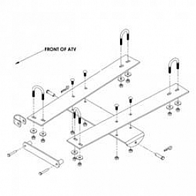 Kolpin Snow Plow Mount - Underside of ATV Chassis Mount - 151591