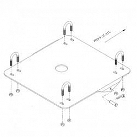 Kolpin Snow Plow Mount - Underside of ATV Chassis Mount - 152590