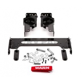 Warn Industries Snow Plow - Straight Blade Front Mount 66 Inch For Side By Side UTV - 83875P66