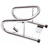 Phoenix USA Motorcycle Wheel Chock Chrome Plated Single - SPWC
