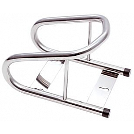 Phoenix USA Motorcycle Wheel Chock Chrome Plated Single - SPWC