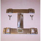 Rack-Em Motorcycle Wheel Chock Mount Stainless Steel Silver  - RA17BS