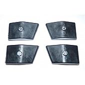 Lock N Load Motorcycle Wheel Chock Mount Black Set Of 4 - BK101