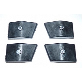 Lock N Load Motorcycle Wheel Chock Mount Black Set Of 4 - BK101