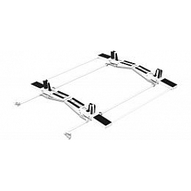 KargoMaster Ladder Rack - Covered Utility Steel Full Roof Gutter Mount - 4PHSDD