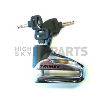 Trimax Locks Motorcycle Lock Black And Silver Disc Rotor - T665LC