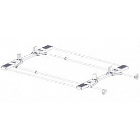 KargoMaster Ladder Rack - Covered Utility 4 Bars Aluminum - 4PLADD