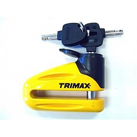 Trimax Locks Motorcycle Lock Black And Yellow Disc Rotor - T665LY