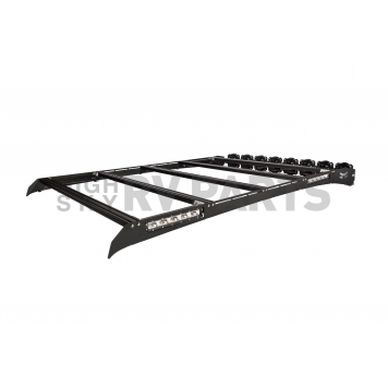 KC Hilites M-RACKS Roof Rack Aluminum Direct Fit Black - 92092-2