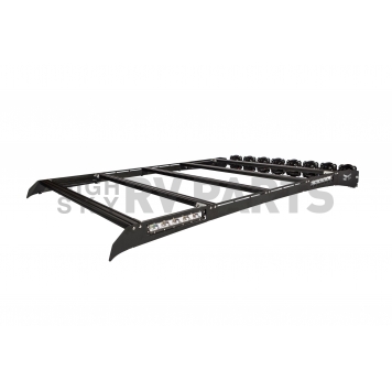 KC Hilites M-RACKS Roof Rack Aluminum Direct Fit Black - 92122-1