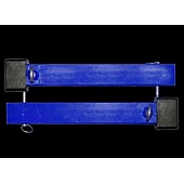 Titan Lift Motorcycle Wheel Chock Mount Steel Blue Set Of 2 - C1500XAXBU