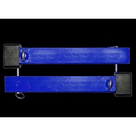 Titan Lift Motorcycle Wheel Chock Mount Steel Blue Set Of 2 - C1500XAXBU