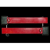 Titan Lift Motorcycle Wheel Chock Mount Steel Red Set Of 2 - C1500XAXRD
