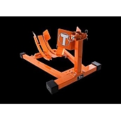 Titan Lift Motorcycle Wheel Chock Orange Steel Single - WC1500XOG