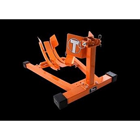 Titan Lift Motorcycle Wheel Chock Orange Steel Single - WC1500XOG