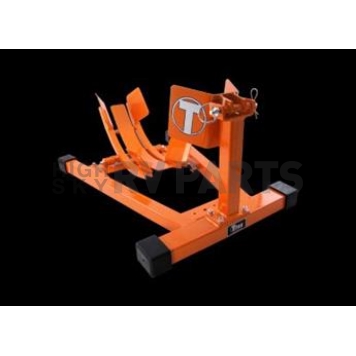 Titan Lift Motorcycle Wheel Chock Orange Steel Single - WC1500XOG