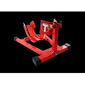 Titan Lift Motorcycle Wheel Chock Red Steel Single - WC1500XRD