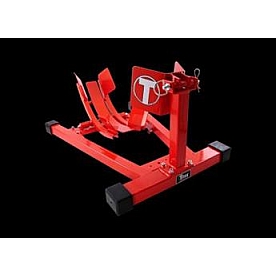 Titan Lift Motorcycle Wheel Chock Red Steel Single - WC1500XRD