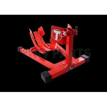 Titan Lift Motorcycle Wheel Chock Red Steel Single - WC1500XRD