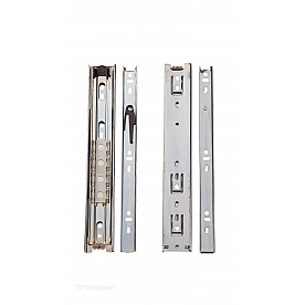 RV Designer Drawer Slide - 12 Inch Length - Set of 2 - D412