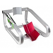 Highland Motorcycle Wheel Chock Aluminum Silver - 1881300