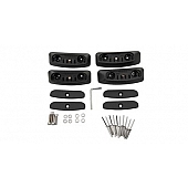 Rhino-Rack USA Roof Rack Mounting Kit Black Set Of 4 - RCP10BK