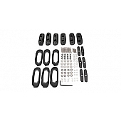 Rhino-Rack USA Roof Rack Mounting Kit Black Set Of 6 - RCP17BK