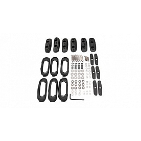 Rhino-Rack USA Roof Rack Mounting Kit Black Set Of 6 - RCP17BK