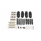 Rhino-Rack USA Roof Rack Mounting Kit Black Set Of 4 - RCP18BK